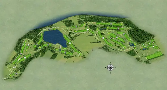 2D Graphics Design, Golf Course Design