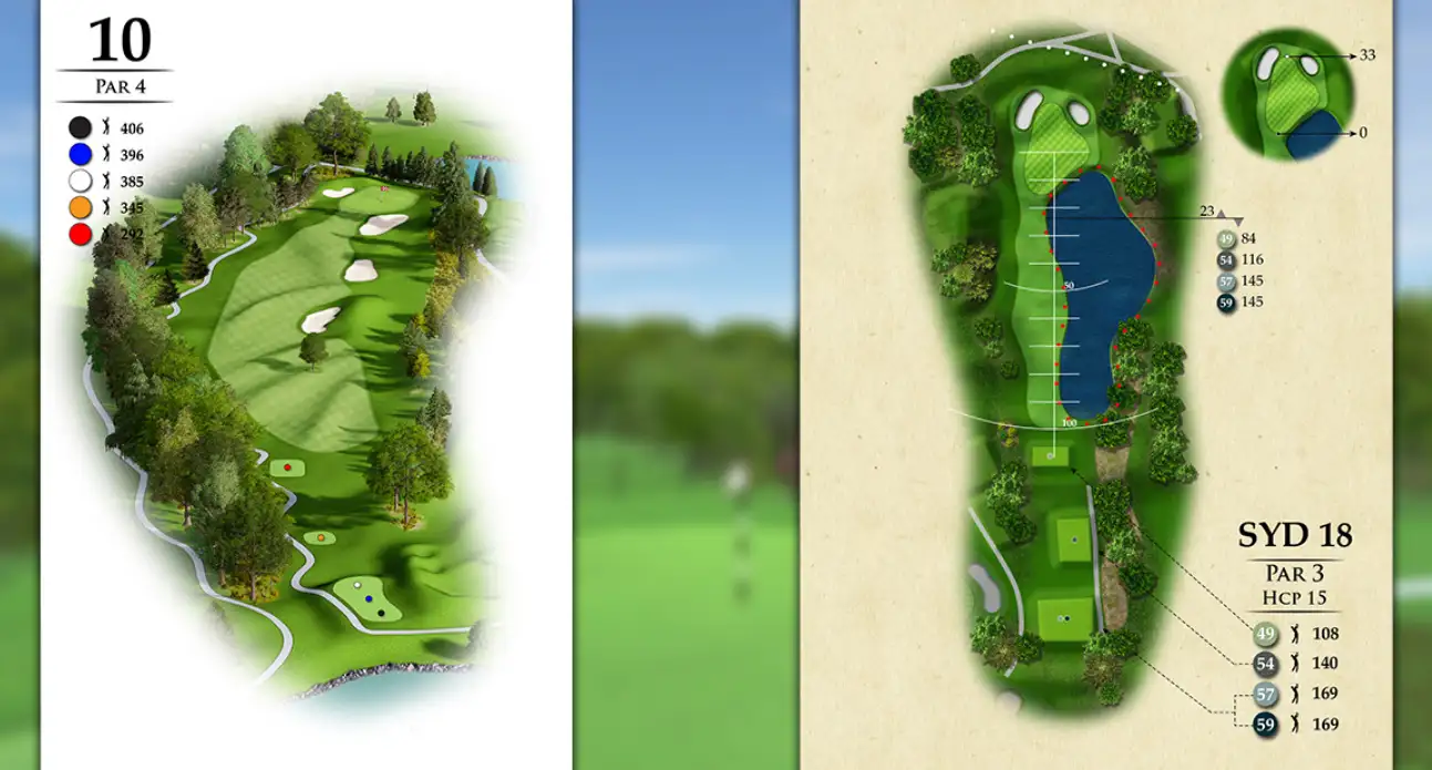 3D Model Animation, Course Hole Illustrations