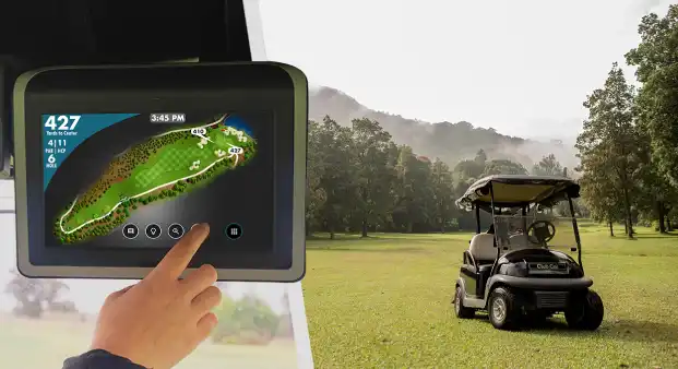 Golf Course Architecture, Golf Cart and Mobile GPS