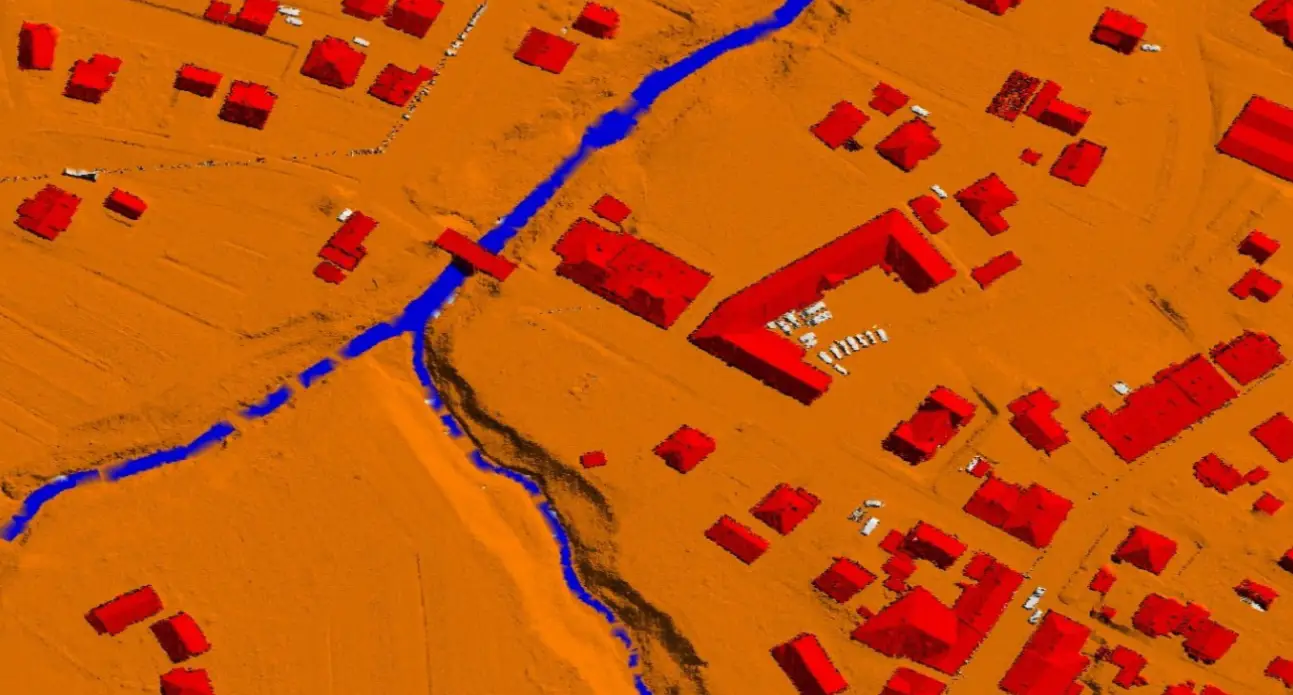 Point Cloud Classification, Water Classification and Mapping
